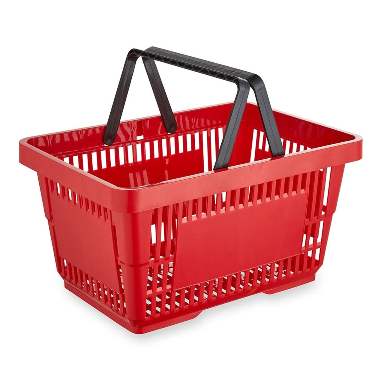 Red Rolling Shopping Baskets