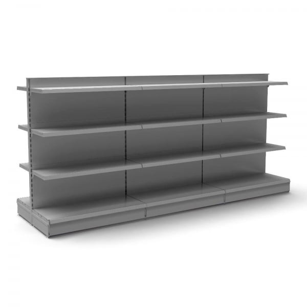 Retail Gondola Shelving - 3 x Bays, 20 Shelves