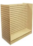 Slatwall 'H' Display Gondola with Aluminium Inserts - Silhouette Range