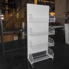 Shelving unit suitable for crisps and fruit& veg